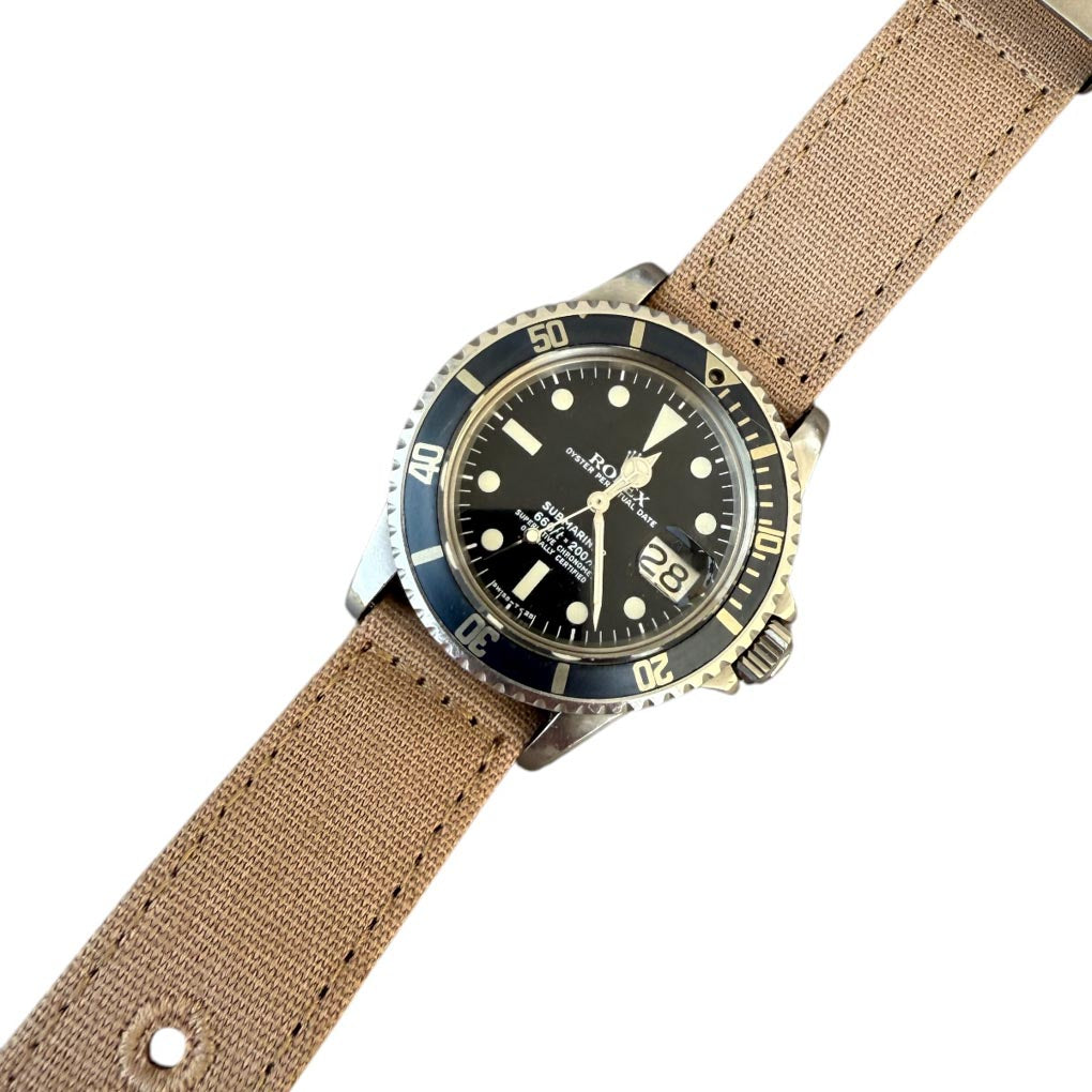 Canvas Armband sand zweiteilig