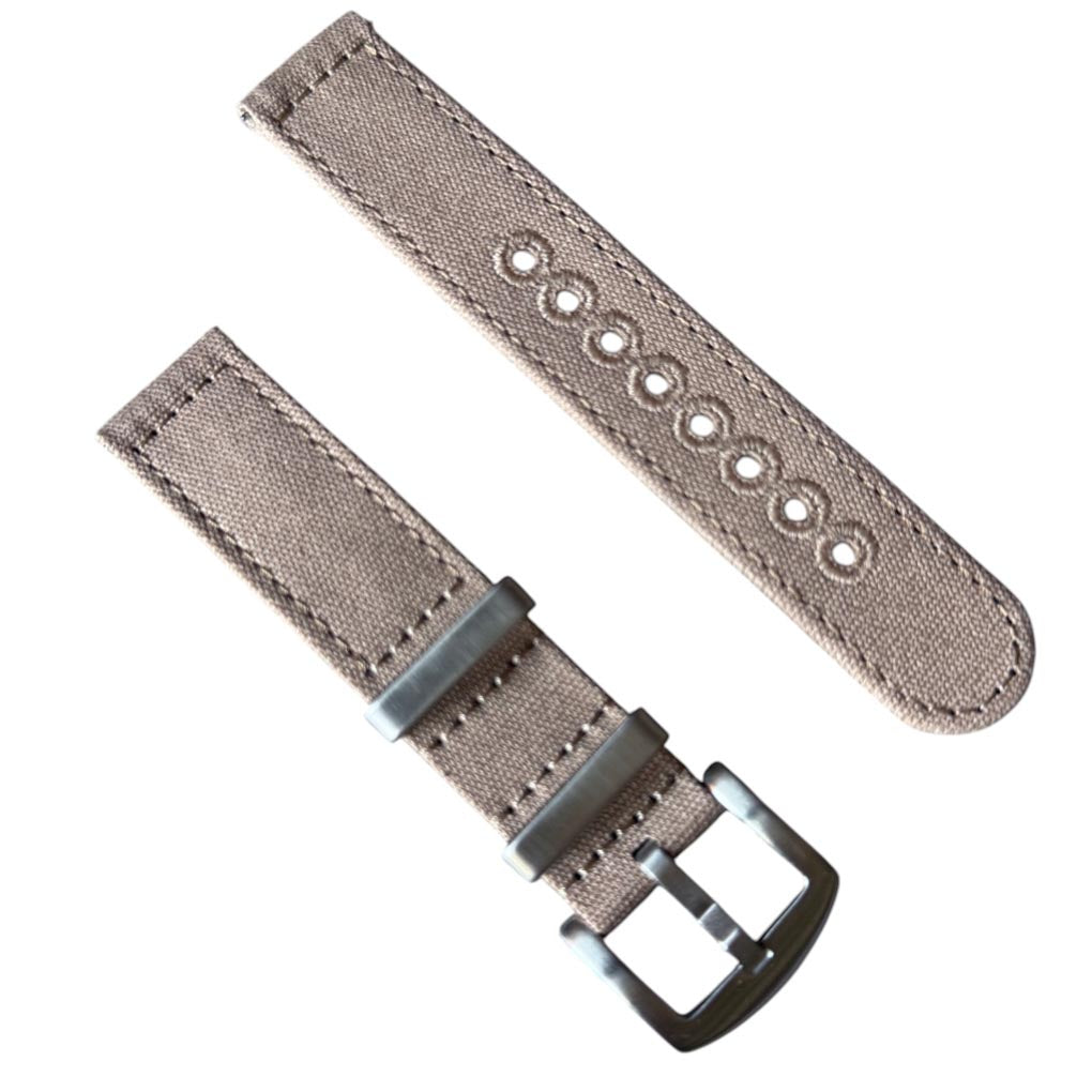 Canvas Armband sand zweiteilig
