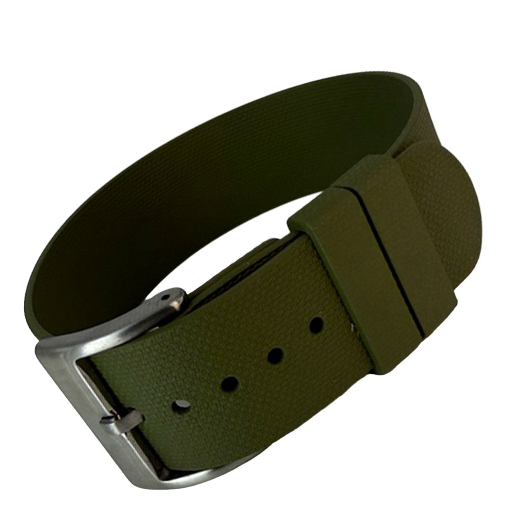 NATO Strap aus FKM Rubber Farbe oliv