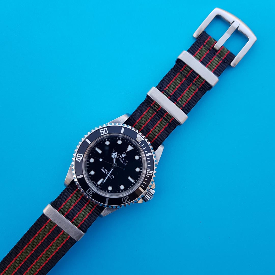 NATO Strap - textiles Uhrenarmband für Uhren Watch strap goldfinger rolex