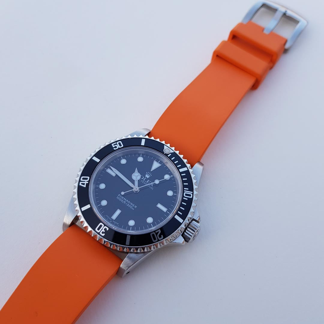 NATO Strap - textiles Uhrenarmband mit einer Uhr Rolex