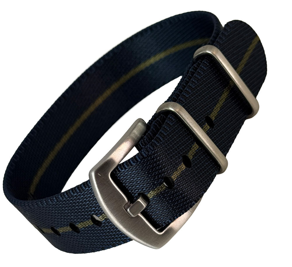 NATO Strap Farbe navy - oliv verkürzt