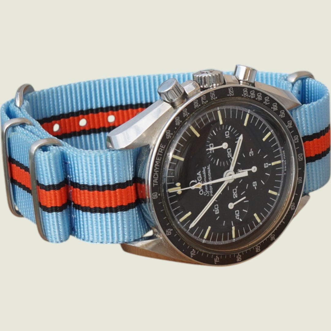 Nato strap an einer Omega Speedmaster 145.012