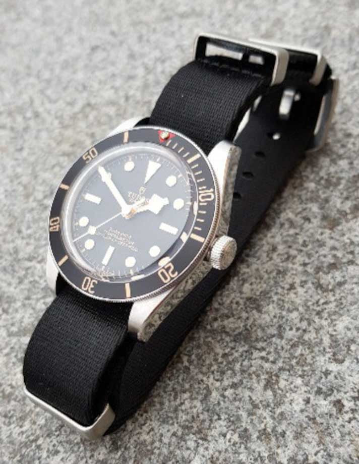 Nato strap an einer Tudor Black Bay 58