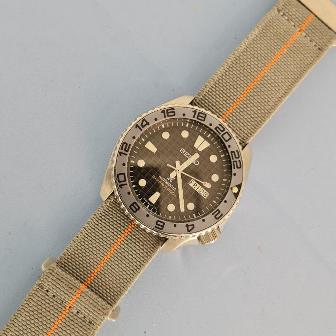 NATO Strap - textiles Uhrenarmband für Uhren Watch strap - seiko skx