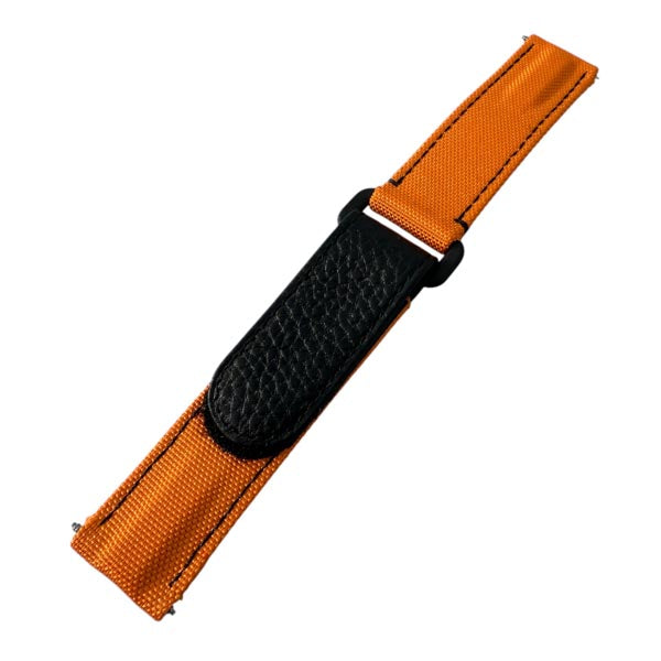 Velcro Strap – orange Nylon-Uhrenarmband mit Klettverschluss