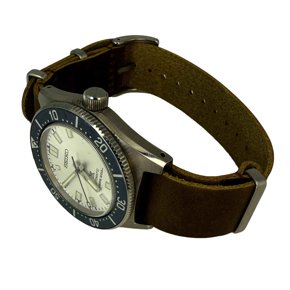 NATO Strap aus Leder Farbe brown