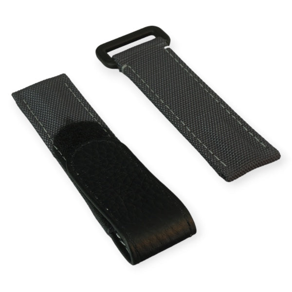 Velcro Strap – grau Nylon-Uhrenarmband mit Klettverschluss
