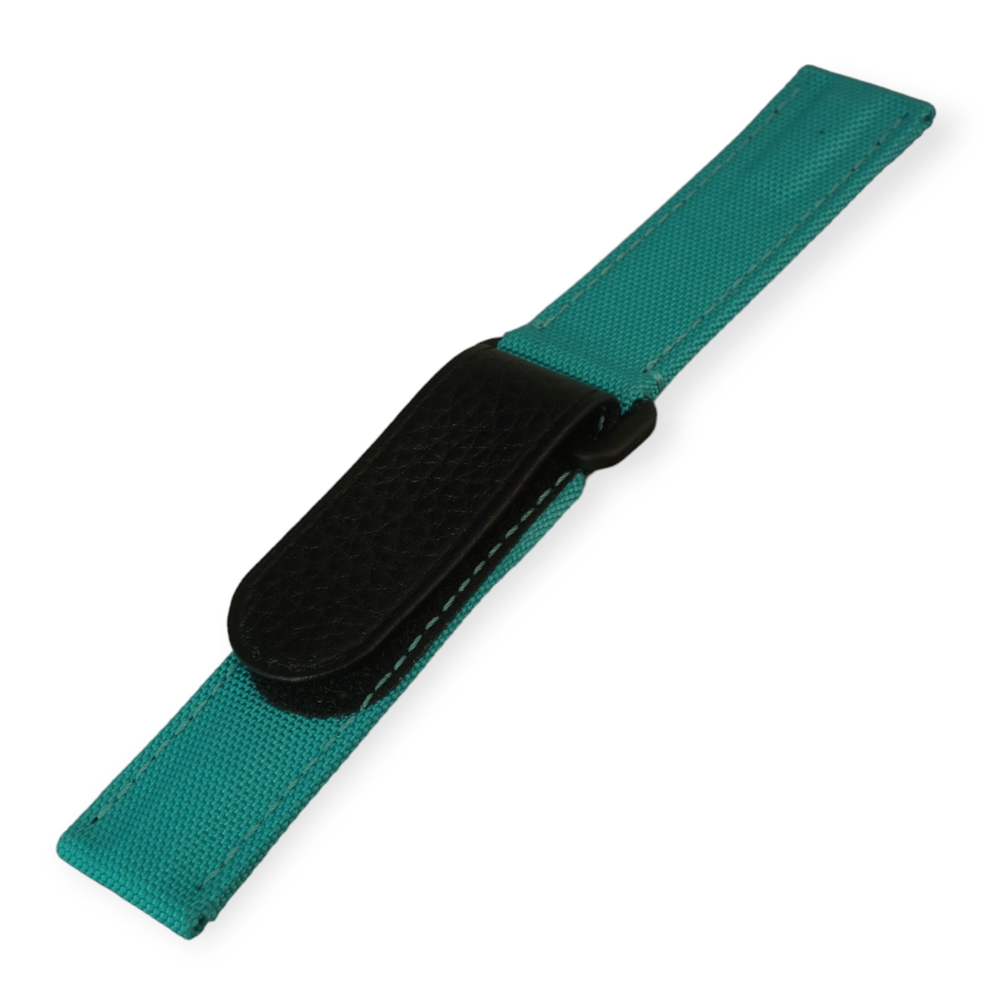 Velcro Strap – türkis Nylon-Uhrenarmband mit Klettverschluss