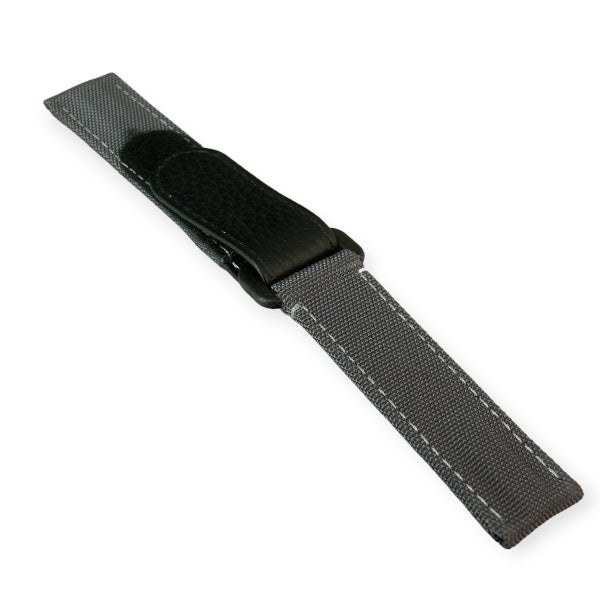 Velcro Strap – grau Nylon-Uhrenarmband mit Klettverschluss
