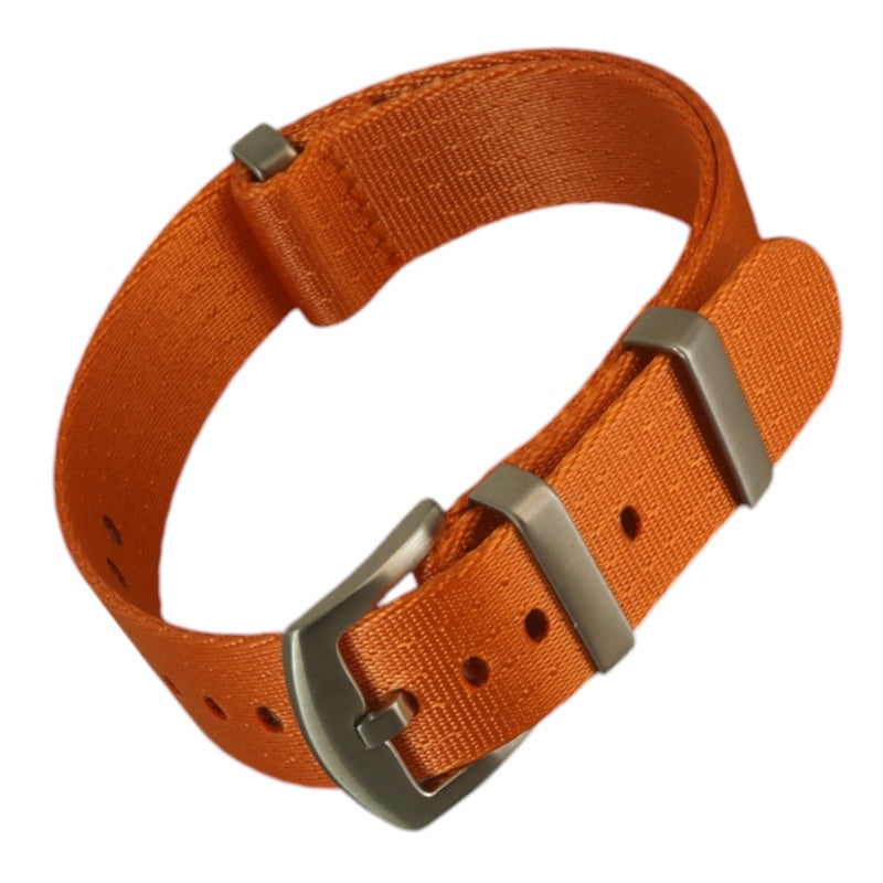 Uhrenarmband der Farbe orange