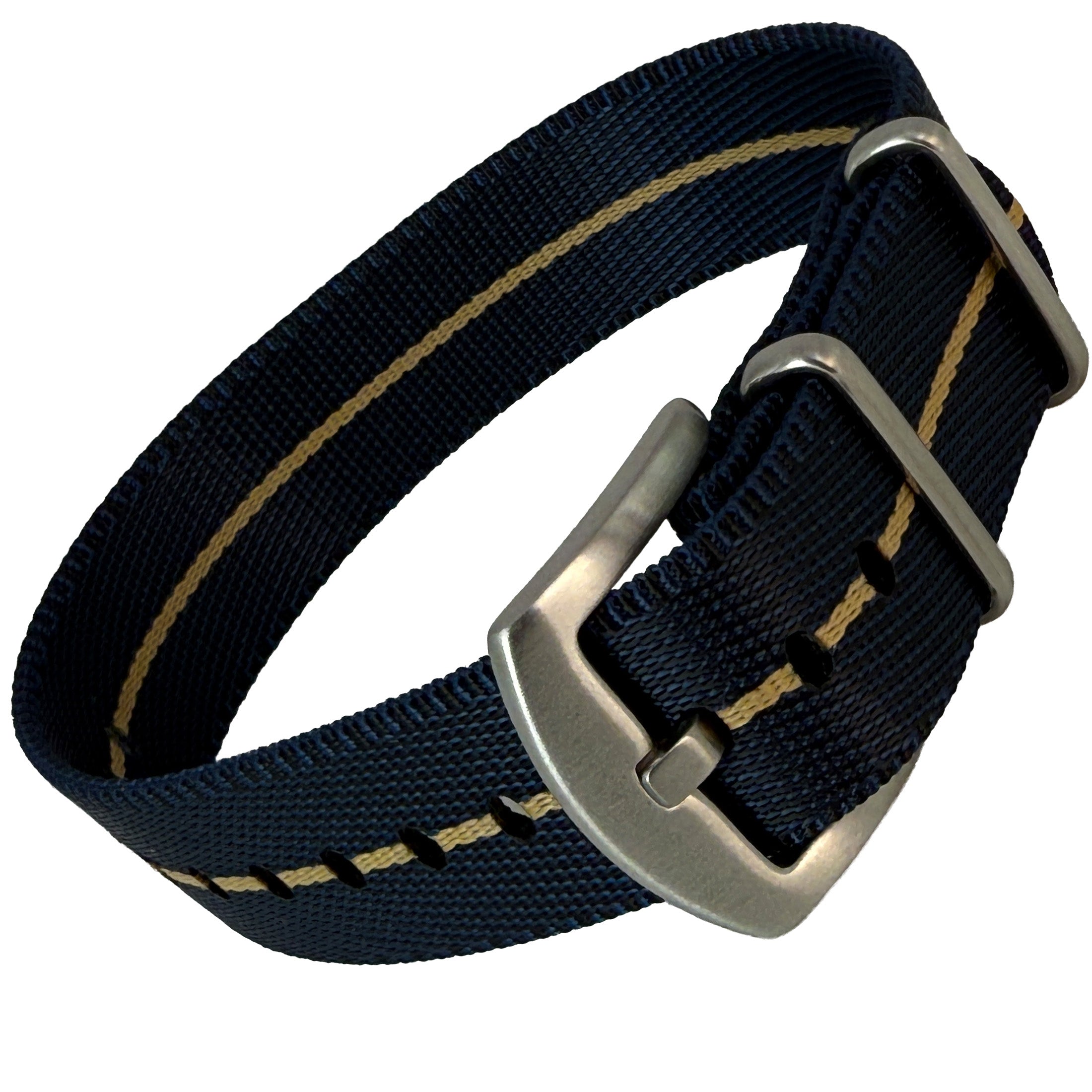 NATO Strap  verkürzt Länge s / M Farbe navy sand