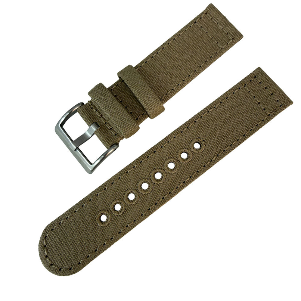 Canvas Armband sand zweiteilig