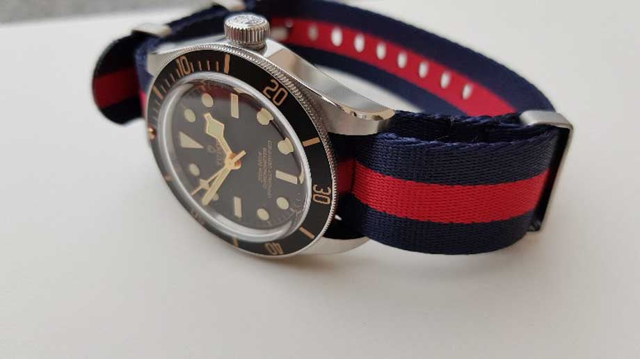 Nato strap an einer Tudor Black Bay 58