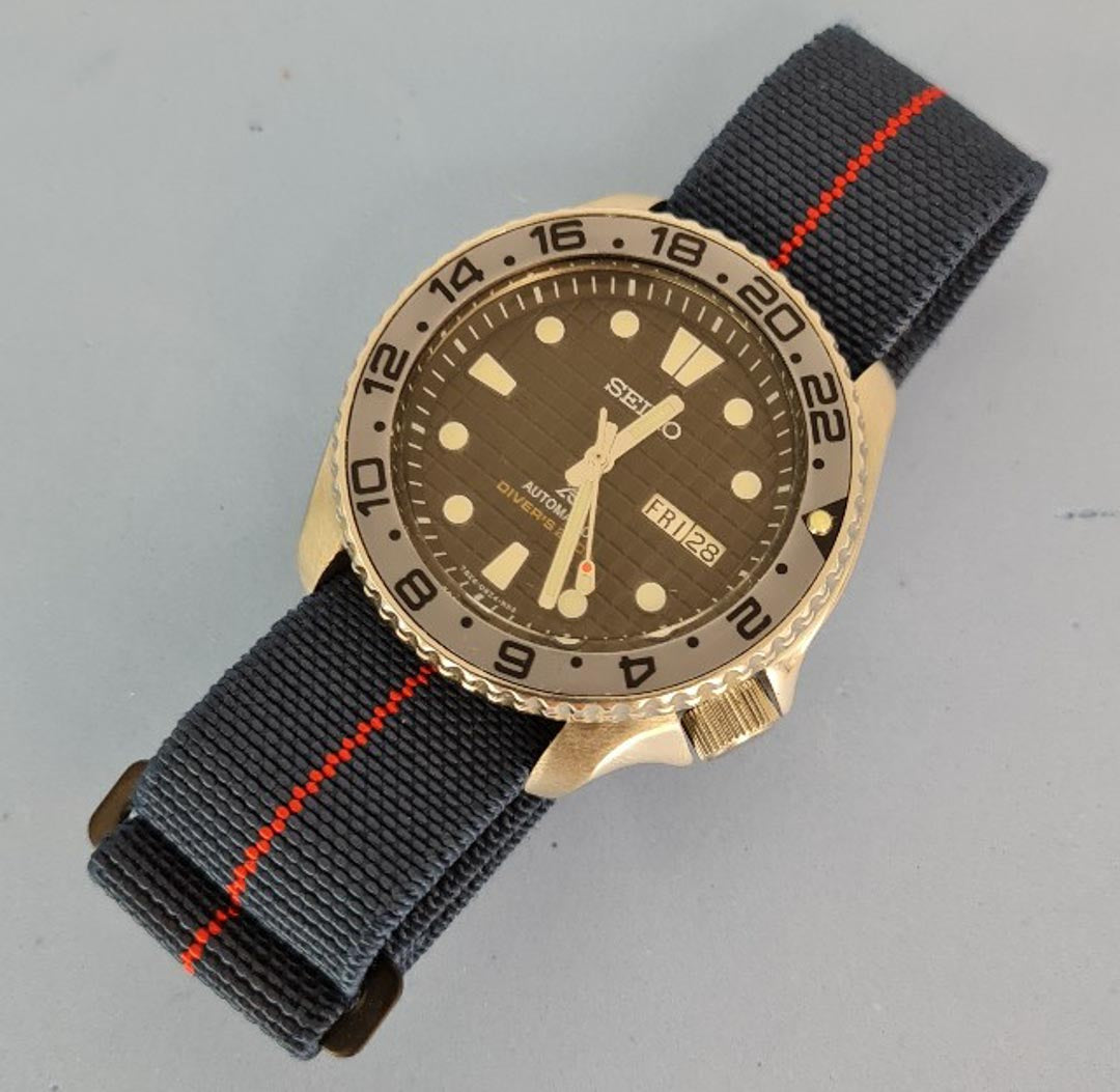 NATO Strap - textiles Uhrenarmband für Uhren Watch strap - seiko skx