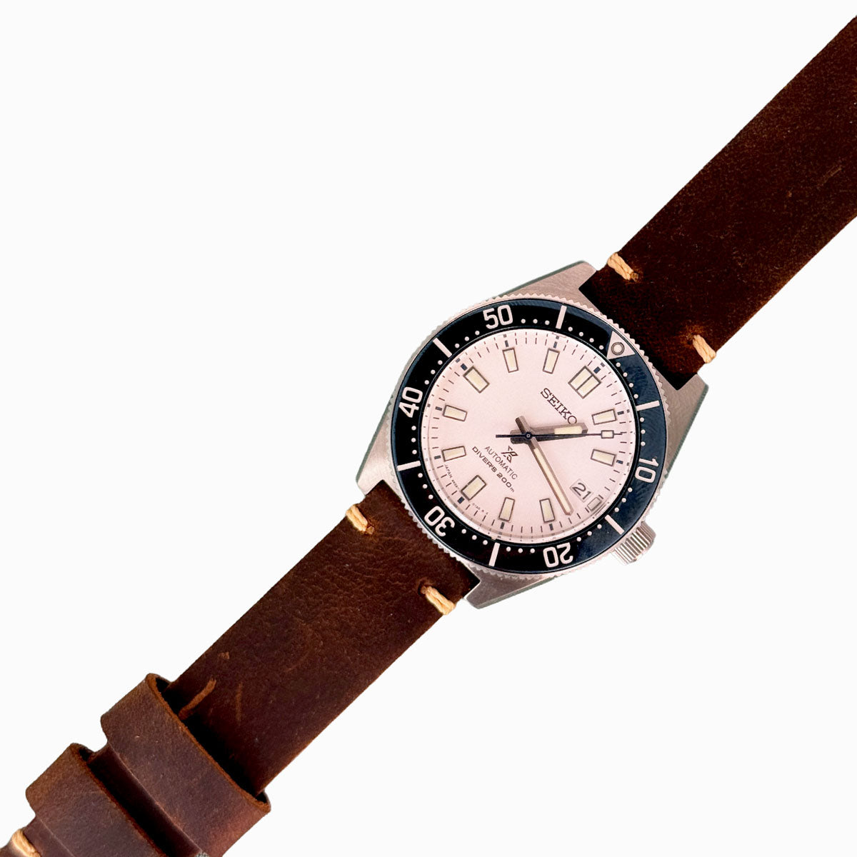 Uhrenarmband  aus Leder Farbe braun