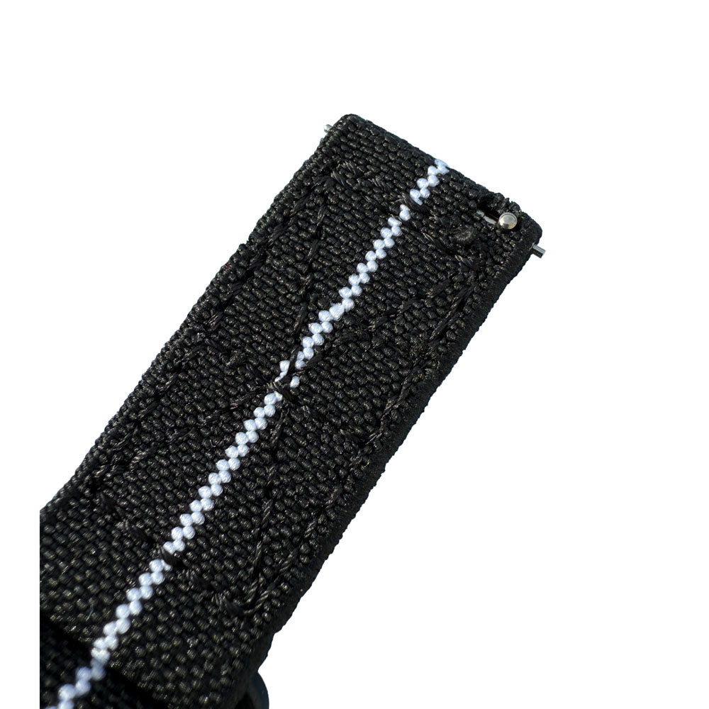 Velcro Strap schwarz weiß gestreift